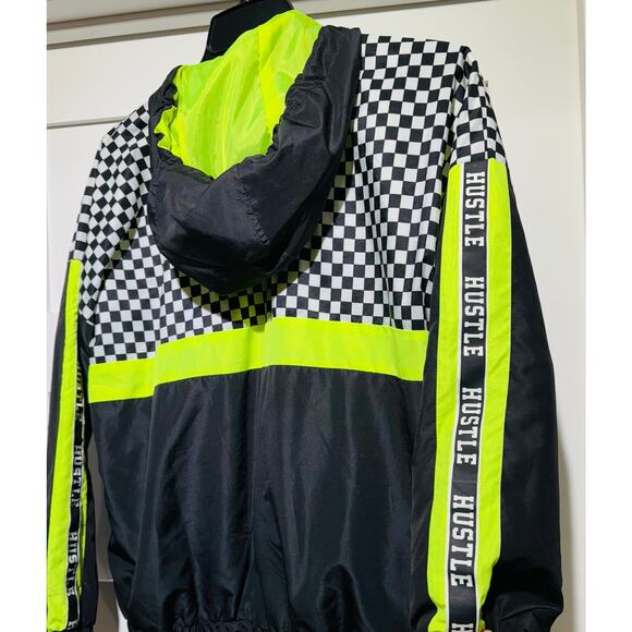 Justify Checker & Neon Hustle Jacket Adult Medium - Picture 6 of 9